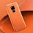 Funda Lujo Cuero Carcasa R08 para Huawei Mate 20 X 5G Naranja