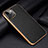 Funda Lujo Cuero Carcasa S01 para Apple iPhone 15 Negro