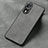 Funda Lujo Cuero Carcasa S01 para Huawei Honor 80 Pro 5G Gris