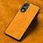 Funda Lujo Cuero Carcasa S01 para Huawei Honor 80 Pro 5G Naranja