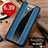 Funda Lujo Cuero Carcasa S01 para Huawei Mate 20 Pro Azul