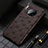 Funda Lujo Cuero Carcasa S01 para Huawei Mate 30 5G Marron