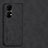 Funda Lujo Cuero Carcasa S01 para Huawei P50 Negro