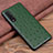 Funda Lujo Cuero Carcasa S01 para Oppo Find X2 Verde