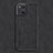 Funda Lujo Cuero Carcasa S01 para Oppo Find X3 Pro 5G Negro