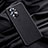 Funda Lujo Cuero Carcasa S01 para Oppo Reno6 Pro 5G India Negro