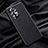 Funda Lujo Cuero Carcasa S01 para Oppo Reno6 Pro 5G Negro