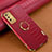 Funda Lujo Cuero Carcasa S01 para Samsung Galaxy F02S SM-E025F Rojo