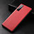 Funda Lujo Cuero Carcasa S01 para Vivo X50 5G Rojo