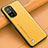 Funda Lujo Cuero Carcasa S01 para Xiaomi Poco F3 5G Amarillo