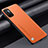 Funda Lujo Cuero Carcasa S01 para Xiaomi POCO M3 Pro 5G Naranja