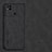 Funda Lujo Cuero Carcasa S01 para Xiaomi Redmi 9 India Negro