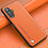 Funda Lujo Cuero Carcasa S01 para Xiaomi Redmi K40 Gaming 5G Naranja