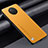 Funda Lujo Cuero Carcasa S01 para Xiaomi Redmi Note 9 5G Amarillo