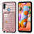 Funda Lujo Cuero Carcasa S01D para Samsung Galaxy M11 Oro Rosa