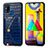 Funda Lujo Cuero Carcasa S01D para Samsung Galaxy M31 Prime Edition Azul