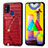 Funda Lujo Cuero Carcasa S01D para Samsung Galaxy M31 Rojo