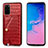 Funda Lujo Cuero Carcasa S01D para Samsung Galaxy S20 Plus 5G Rojo
