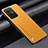 Funda Lujo Cuero Carcasa S02 para Huawei Honor 100 5G Amarillo