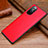 Funda Lujo Cuero Carcasa S02 para Huawei Nova 8 5G Rojo