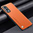 Funda Lujo Cuero Carcasa S02 para OnePlus Nord 2 5G Naranja