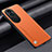 Funda Lujo Cuero Carcasa S02 para Oppo Reno10 Pro+ Plus 5G Naranja