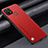 Funda Lujo Cuero Carcasa S02 para Realme C25Y Rojo