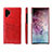 Funda Lujo Cuero Carcasa S02 para Samsung Galaxy Note 10 Plus Rojo