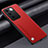 Funda Lujo Cuero Carcasa S02 para Vivo V27 5G Rojo