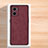 Funda Lujo Cuero Carcasa S02 para Xiaomi Redmi 10 5G Rojo