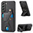 Funda Lujo Cuero Carcasa S02D para Samsung Galaxy S24 5G Negro