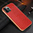 Funda Lujo Cuero Carcasa S04 para Apple iPhone 14 Pro Max Rojo