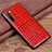 Funda Lujo Cuero Carcasa S04 para Oppo Find X2 Lite Rojo