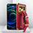 Funda Lujo Cuero Carcasa S04 para Xiaomi Mi 11 Ultra 5G Rojo