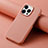 Funda Lujo Cuero Carcasa S04D para Apple iPhone 15 Pro Max Rosa