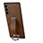 Funda Lujo Cuero Carcasa S05 para Samsung Galaxy S22 5G Marron