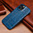 Funda Lujo Cuero Carcasa S06 para Apple iPhone 14 Pro Azul