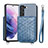 Funda Lujo Cuero Carcasa S08D para Samsung Galaxy S21 FE 5G Azul