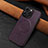 Funda Lujo Cuero Carcasa WZ1 para Apple iPhone 15 Pro Morado