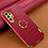 Funda Lujo Cuero Carcasa XD1 para Samsung Galaxy A32 4G Rojo