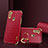 Funda Lujo Cuero Carcasa XD1 para Samsung Galaxy M11 Rojo