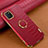 Funda Lujo Cuero Carcasa XD1 para Samsung Galaxy Note 10 Lite Rojo