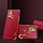 Funda Lujo Cuero Carcasa XD2 para Samsung Galaxy A21s Rojo