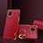 Funda Lujo Cuero Carcasa XD2 para Samsung Galaxy Note 10 Lite Rojo