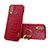 Funda Lujo Cuero Carcasa XD2 para Vivo iQOO U3 4G Rojo