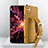 Funda Lujo Cuero Carcasa XD3 para Samsung Galaxy A22 5G Amarillo