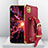 Funda Lujo Cuero Carcasa XD3 para Samsung Galaxy F42 5G Rojo