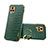 Funda Lujo Cuero Carcasa XD3 para Vivo iQOO 7 Legend 5G Verde