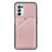 Funda Lujo Cuero Carcasa Y01B para OnePlus Nord N200 5G Oro Rosa