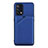 Funda Lujo Cuero Carcasa Y01B para Oppo A74 4G Azul